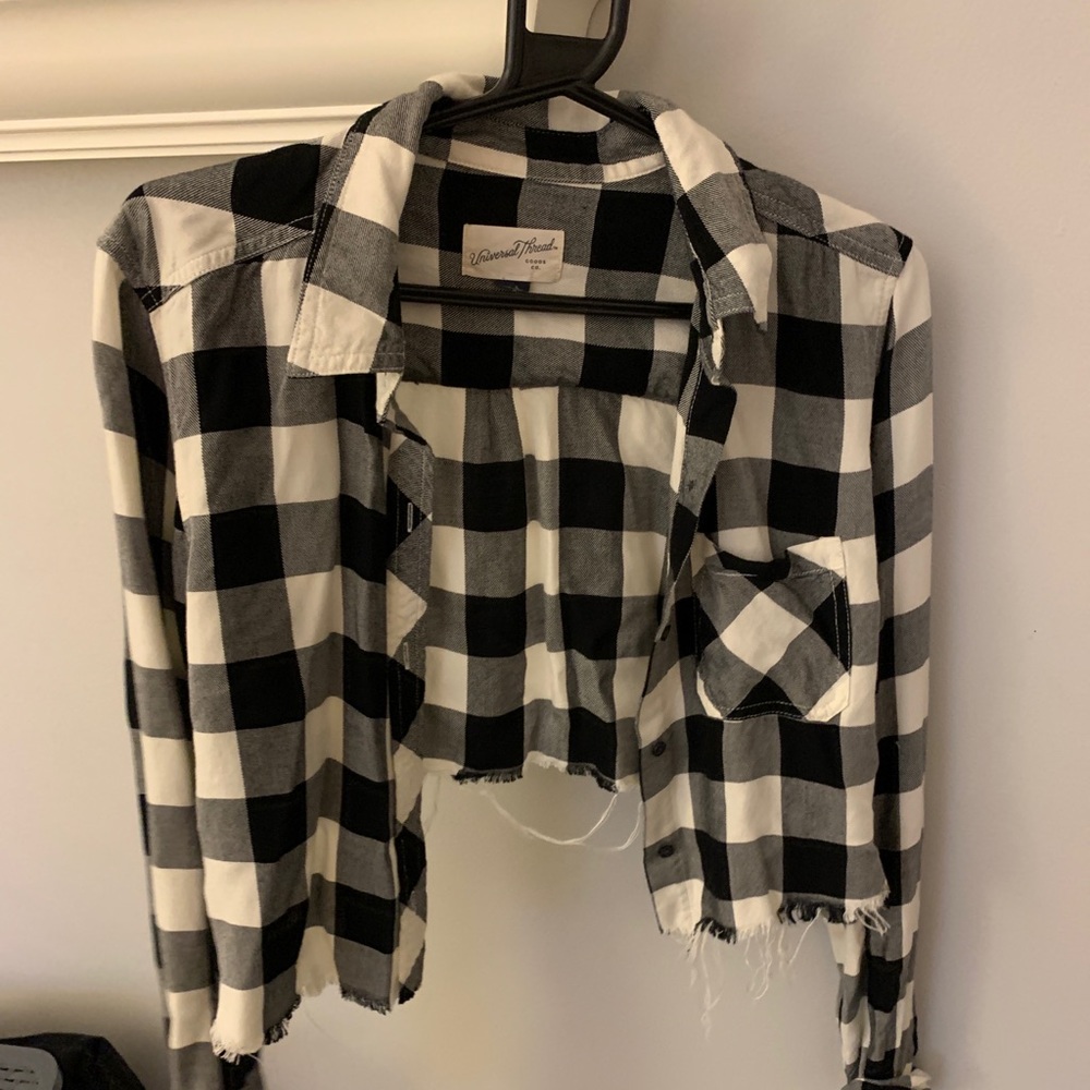 Flannel Cropped Shirt. This is from Target.
